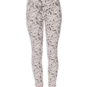 Cropped Floral Print Pants sz:26- EUC